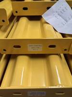 Barrière de sécurité robuste à 2 nervures, poteau central de 42 pouces, double rail haut