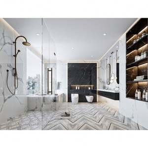 Mueble de Baño Flotante de Madera Contrachapada con Lavabo de Sobre Encimera, Resistente al Agua, Moderno y de Lujo para Hotel o Hogar - Product Image 1