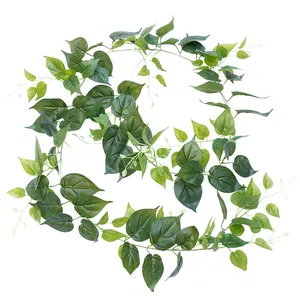 Ivy Leaves 12 Pack Faux Leaf Hanging Plants Fake Foliage Artificial Ivy Vine