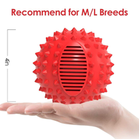Balle à mâcher interactive sonore pour animaux de compagnie en caoutchouc de la marque Zhierde, avec grille en caoutchouc, nouvelle conception de moule, marque privée