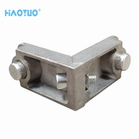 Accesorios Modernos para Puertas y Ventanas de Aluminio con Instalación por Tornillos, Conector de Esquina de Perfil Fundido a Presión de 90 Grados
