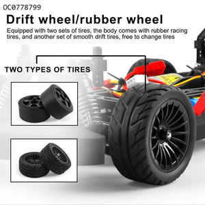 รถดริฟท์ไฟฟ้า RC 1/16 QA-083 4WD 2.4G 4-Channel 30เมตรความเร็วสูงคุณลักษณะผู้เชี่ยวชาญ Wi-Fi ระยะไกลกล้อง720P HD - Product Image 6