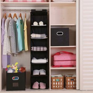 Factory Price New Design Wardrobe 12 Shelf Non Woven <b>Collapsible</b> Shelves Hanging Closet <b>Storage</b> Bag Hanging Closet Organizer - Product Image 5