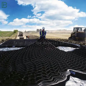 Açık HDPE parke Geo ızgara plastik petek çakıl finişer Geocell istinat duvar fabrika fiyat toprak stabilizasyonu için - Product Image 1