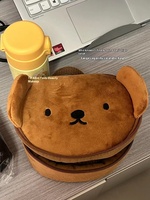 Sac de rangement cosmétique portable de grande capacité pour femmes, pochette de maquillage en polyester design ours mignon, étui de style dame avec logo