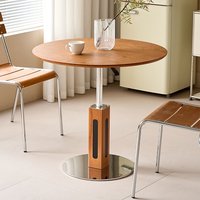 Table basse vintage en bois massif de style Bauhaus, table à manger réglable en hauteur, table de réunion, chaises, table de café pour hôtel