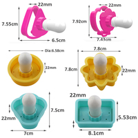 Jeu de tampons rectangulaires en plastique pour bisciut fondant pour biscuits moule à gaufrer et emporte-pièce