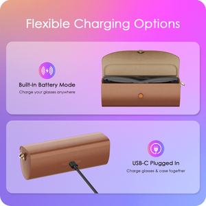 Étui de transport en cuir PU pour chargeur portable 3500 mAh, batterie externe pour <span class=keywords><strong>lunettes</strong></span> intelligentes Ray-Ban, étui de charge pour Ray-Ban Meta - Product Image 3
