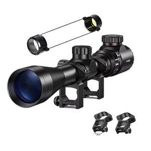 כוונת מתכתית 3-9x40 עמידה למים עם תאורה אופטית אדומה/ירוקה ותושבות - Product Image 1