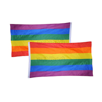 Drapeaux arc-en-ciel de bannière de la Gay Pride Lesbian LGBT de polyester imprimé