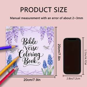 Libros para Colorear con Versículos Bíblicos al por Mayor, Cubierta Personalizable, Interior OEM/ODM para Librerías Cristianas, Tiendas de Regalos, Revendedores <span class=keywords><strong>en</strong></span> Línea - Product Image 5