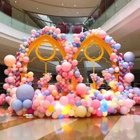 100 ballons ronds en latex pastel de 10 pouces, couleur macaron, pour décoration de mariage et fête d'anniversaire X0319