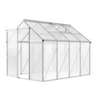 Structure de serre agricole de jardin en aluminium Serre résidentielle Kit de serre en polycarbonate