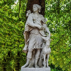 Scultura di marmo antica della decorazione della dea famosa all'aperto della decorazione della figura - Product Image 1