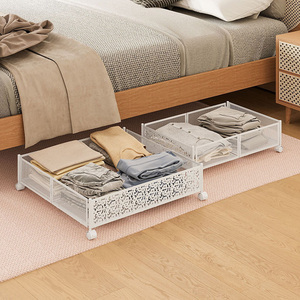 Almacenamiento de ropa y juguetes para niños, contenedor de almacenamiento de ahorro de espacio multifunción de Metal rectangular plegable - Product Image 1