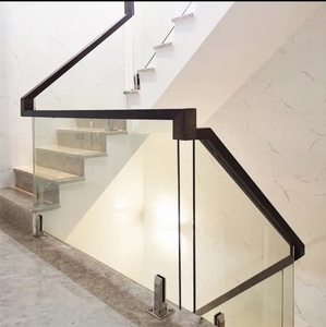 Balustrades et mains courantes contemporaines en acier inoxydable sans cadre à fixation au sol pour balcon d'appartement, résistantes à la rouille et à l'eau, à prix abordable - Product Image 6