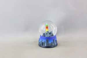 Sfera scintillante dipinta a mano con pittura colorata della città della torre in resina che fonde un'<span class=keywords><strong>architettura</strong></span> vibrante che cattura skyline urbane dinamiche - Product Image 3