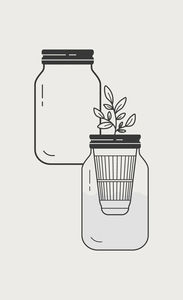 Guci tanaman ramuan Basil organik Modern, Kit lantai kondisi dalam ruangan pemasangan luar ruangan dengan pot indah termasuk dalam ruangan - Product Image 3