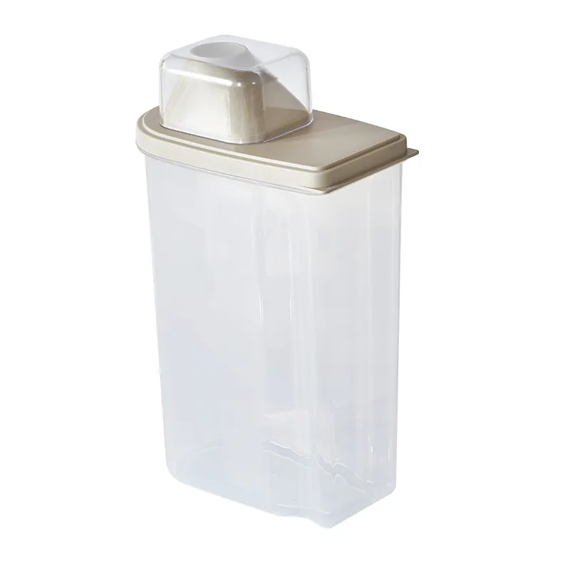 プラスチック穀物貯蔵瓶密閉キッチンコンテナ防湿ドライフードボックス気密ライスディスペンサー
