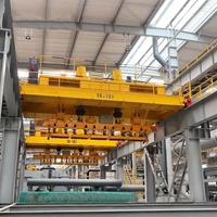 Grúa Puente de Viga Colgante Tipo EC de 20 Toneladas, Motor de 28.5m de Alcance y 16m de Altura de Elevación, Motor de Marca (Viga Colgante Paralela Principal)