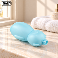 Bouteilles vides roses de 750 ml pour soins personnels, flacon pompe en PE mat, couleur, capacité et épaisseur personnalisables pour l'emballage de gel douche