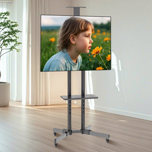 Soportes de <span class=keywords><strong>TV</strong></span> Móviles con Bandeja, Soporte de Exhibición Móvil para <span class=keywords><strong>TV</strong></span>, Soportes para Pantallas de Salón, Entrega Rápida y Económica - Product Image 1