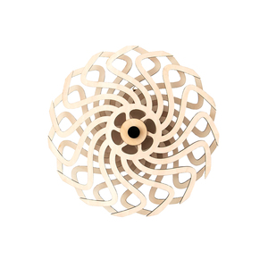 Décoration murale unique 3D personnalisée Sculpture cinétique en bois découpée au laser Mécanisme pour l'<span class=keywords><strong>art</strong></span> de la filature fait à la main - Product Image 4