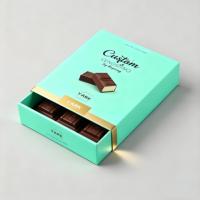 Scatola per Confezione di Barrette di Cioccolato di Alta Gamma con Design Olografico di Lusso, Aspetto Elegante, Lavorazione Personalizzata di Marca Premium e Uso Durevole