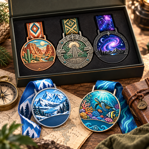 Medalla Personalizada de Aventura y Exploración, Medalla de Premio para Desafíos al Aire Libre, Medalla de Oro, Plata y Bronce, Recuerdo Deportivo, Regalo, OEM/ODM - Product Image 2