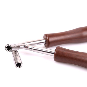 Yangqin Tuning Wrench 401 402 Type Stainless Steel Wood Handle For Stringed <b>Musical</b> <b>Instruments</b> Practical Durable - Product Image 2