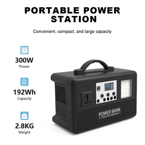 300W 192Wh LiFePO4 Portable <b>Power</b> <b>Station</b> with <b>Solar</b> Modified Sine Wave Emergency <b>Power</b> Supply for Outdoor Use - Product Image 3