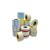 Rollo de Etiquetas Térmicas Directas Personalizadas de 58 mm, Resistentes al Agua, 58x60 58x40, Etiquetas Adhesivas de Papel Blanco con Código de Barras para Supermercado