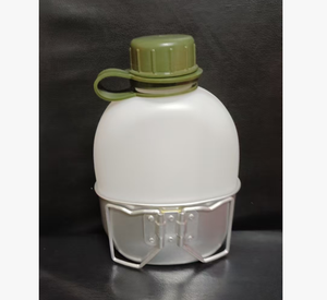 Botella de Agua de Plástico DFB1025 de 800 ml, Segura para Contacto con Alimentos, con Tazas de Aluminio, Cantimplora de Supervivencia y Taza para Calentar Agua - Product Image 4