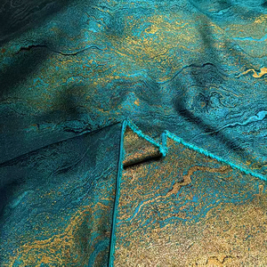 JSQ552F Tissu Jacquard Brocart Song à Imitation Fluide Effet Peinture à l'Huile 'Années d'Or', Tissu de Créateur pour Jupe 'Face de Cheval' et Costumes - Product Image 3