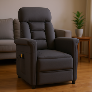 Sillón de Masaje Gris Oscuro 70.5 X 96.5 X 95 Cm, Vibración de Cuerpo Completo, Uso Doméstico - Product Image 2