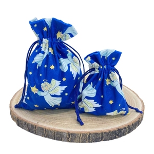 Custom Eco-friendly Velvet <b>Christmas</b> Drawstring Pouches Reusable Candy Holiday Favor Packaging Bulk Wholesale <b>Gift</b> <b>Bags</b> - Product Image 3