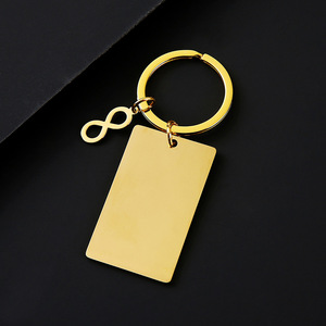 Porte-clés vierge en acier inoxydable avec logo personnalisé, impression de code QR, gravure laser, pour carte anti-perte - Product Image 3