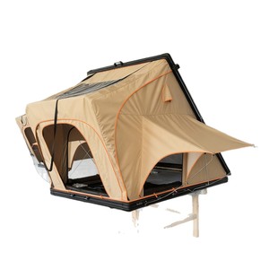 Tente de toit de voiture type extensible, double couche, une chambre, trois saisons, 2000-3000 mm, en polyester Oxford imperméable - Product Image 3