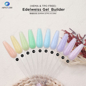 HEMA & TPO FREE Sliver Shimmer Gel Builder Pink Glitter Builder Extension Nail Gel Edelweiss Glitter Gel Builder Nails OEM ODM - Product Image 2