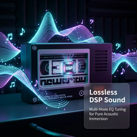 Lecteur de musique NFC rétro au design cassette 5.3, autonomie de 15 heures, rechargeable par Type-C, en matériau ABS, fabriqué au Guangdong pour la maison