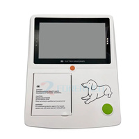 3 canaux 12 fils Électrode Ecg Dispositif ECG portable Vétérinaire 7 fils ECG Electrocardiogramme Machine