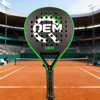 Raquettes de padel de sport en plein air en forme de diamant, nouveau design, fibre de carbone, équilibrées 360 mm, durables, 3K 12K 18K, mousse EVA