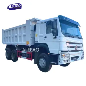 סין משמש Sinotruk Howo 6x4 8x4 Dump משאית 371hp 10 גלגלים בשימוש Dump משאית טיפר שני יד משאיות למכירה