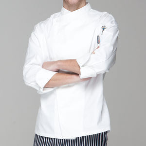 CHECKEDOUT RTS Fashion French Chef Coat Uniform Hotel Restaurant Baking Cake Shop Kitchen Work Clothes - Product Image 4