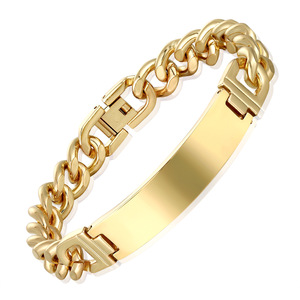 <span class=keywords><strong>Pulsera</strong></span> Curva de Acero Inoxidable con Logotipo Personalizado, <span class=keywords><strong>Pulsera</strong></span> de Cadena Grabada Personalizada, <span class=keywords><strong>Pulsera</strong></span> de Moda con Eslabones de Cadena para Parejas - Product Image 5