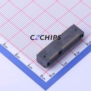 PCIE-52P70H PCI/PCIe Connector SMD,P=0.8mm Connector mPCI-E 52P 36P Horizontal Mount - Product Image 2