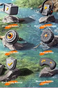 12V4.5AH Dubbele aandrijving Plastic Elektrische Kinderauto met Afstandsbediening voor Kinderen van 2-4 Jaar, Off-Road - Product Image 5