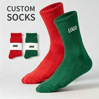 Chaussettes imprimées pour hommes de Noël, coton de haute qualité, respirantes, anti-humidité, pour le sport, cadeau de vacances, vente en gros OEM ODM