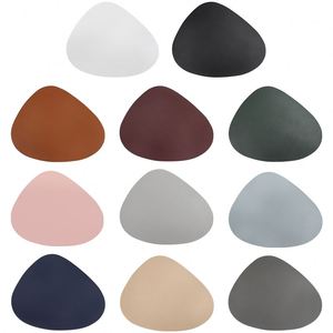 Triangle Leather <b>Placemat</b> Kitchen Dining Table Mats Steak Pad Non-slipinsulation Pads Ins Nordic Hotel Restaurant Home Decor - Product Image 3
