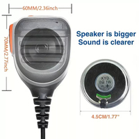 Micrófono de Altavoz Remoto por Radio de 8 Pines SM26N1 para Walkie Talkie X1P Z1P PD600 PD605 PD680 PD685 BD500, Accesorios de Micrófono